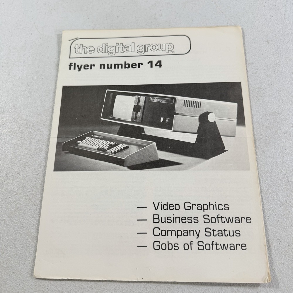 The Digital Group - Sales Brochure:‎ Flyer Number 14 PC Print Computer Ad